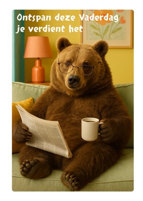Greetz | Vaderdagkaart | Ontspan deze Vaderdag je verdient het