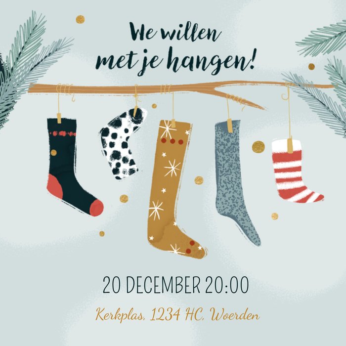 Greetz | Uitnodiging kerstdiner | illustratie