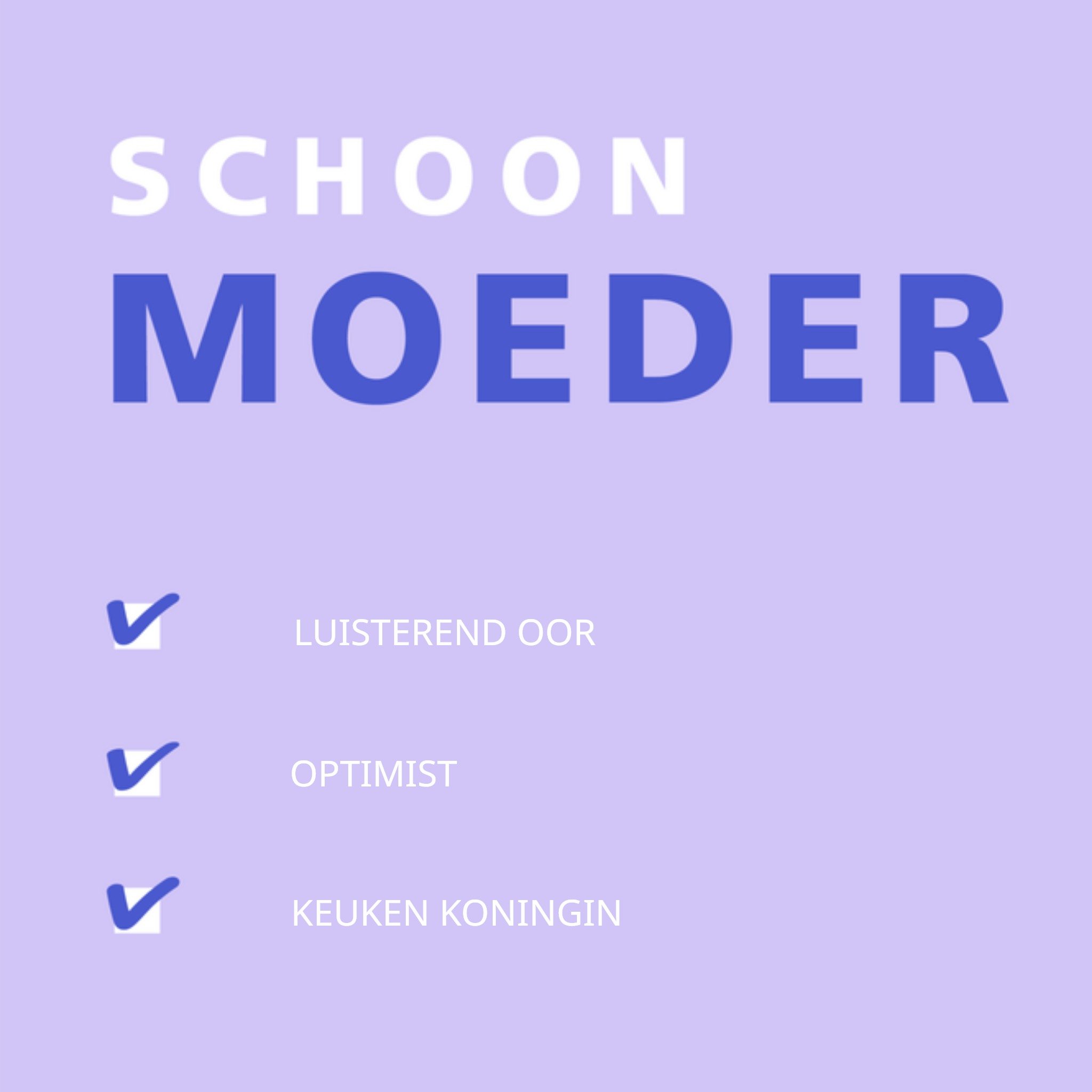Greetz Moederdagkaart schoonmoeder Vierkant