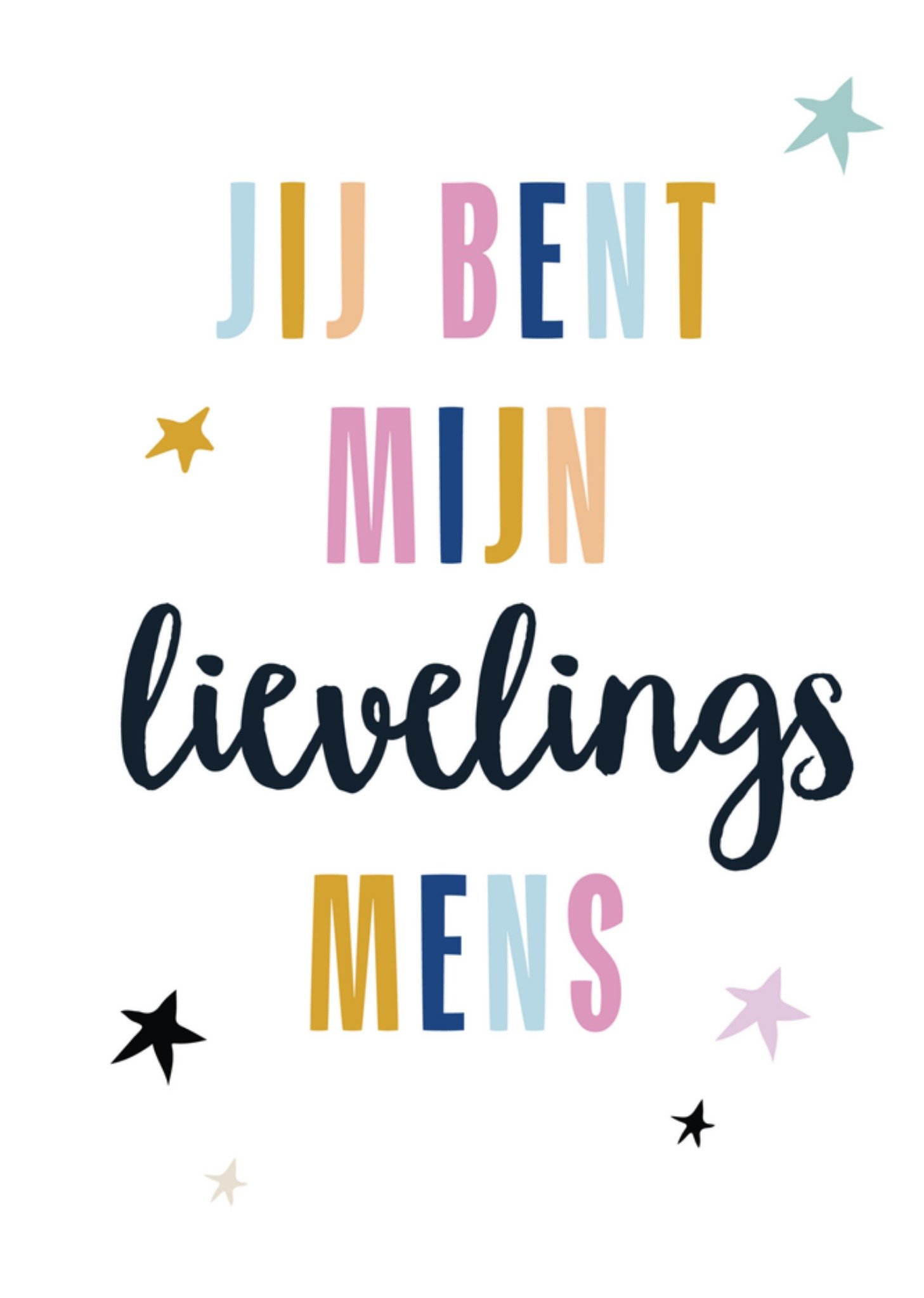 Greetz Liefdeskaart lievelingsmens Standard Card