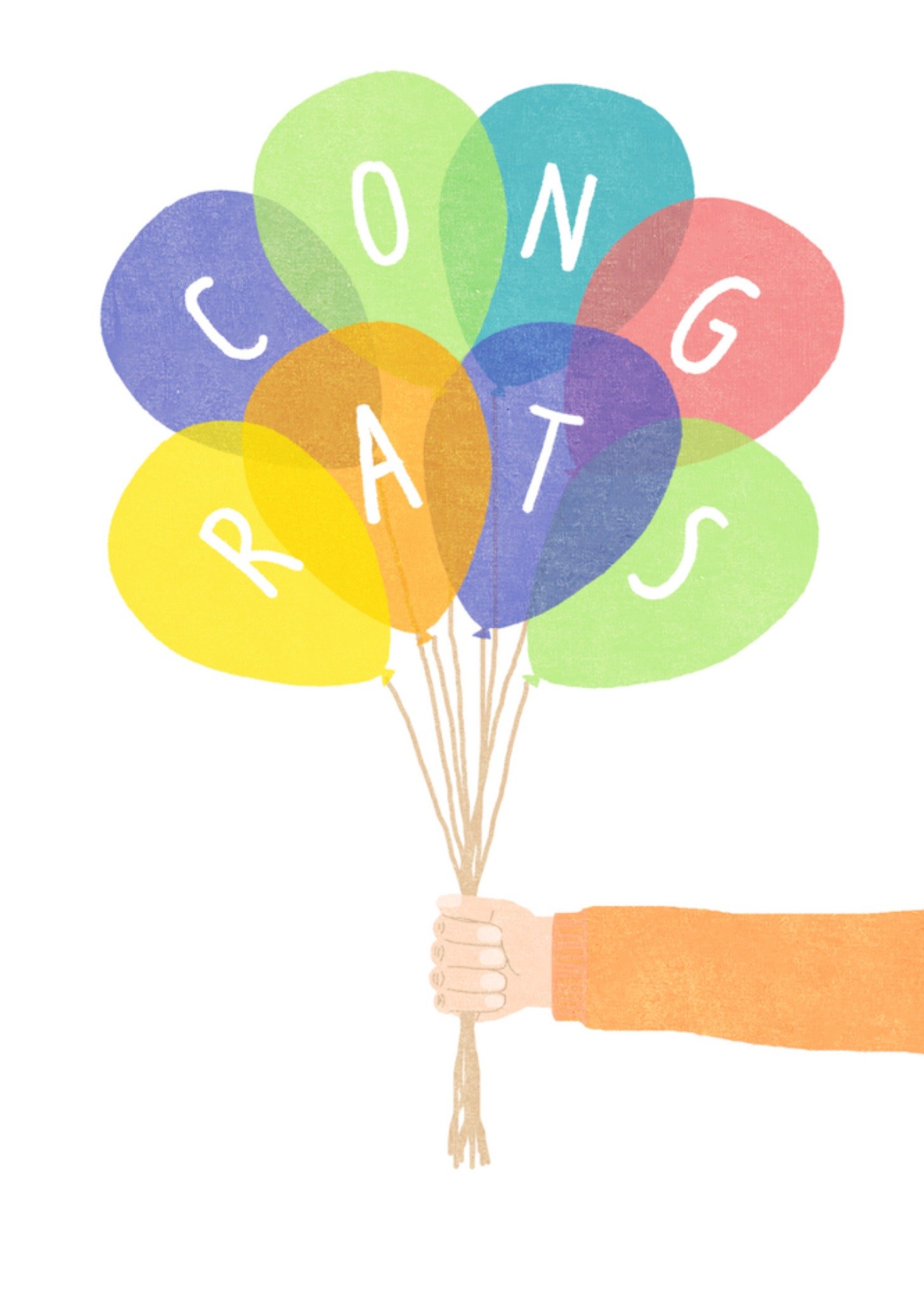 Greetz Felicitatiekaart ballonnen Standard Card