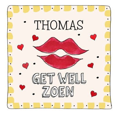 Sandysign | Beterschapskaart | Get well zoon