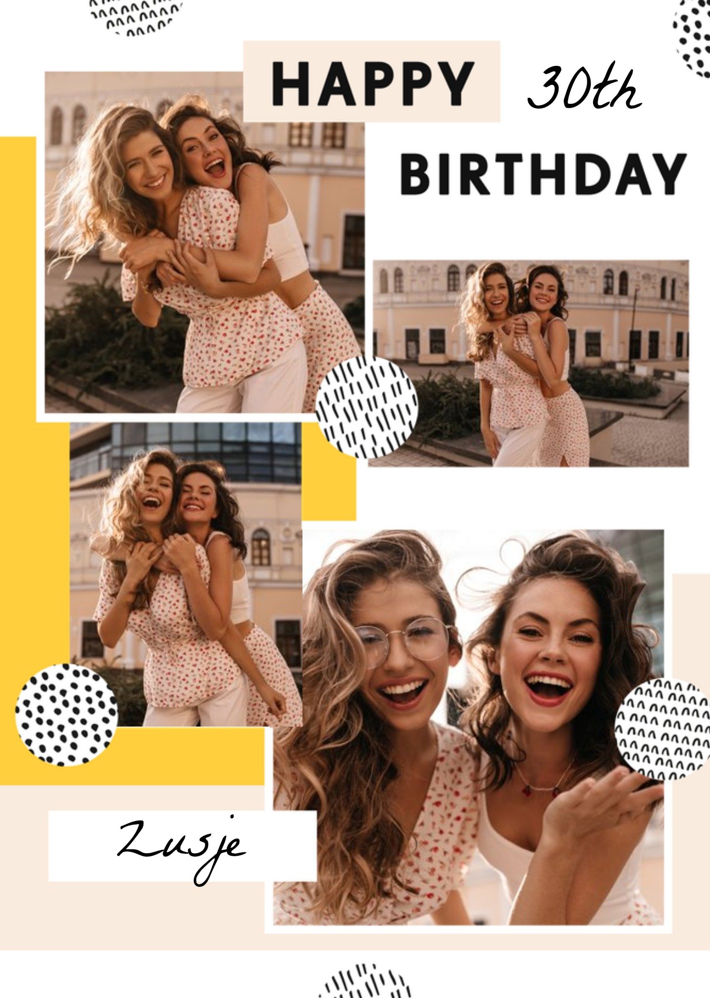 Verjaardagskaart Met fotos en leeftijd Kaart Greetz