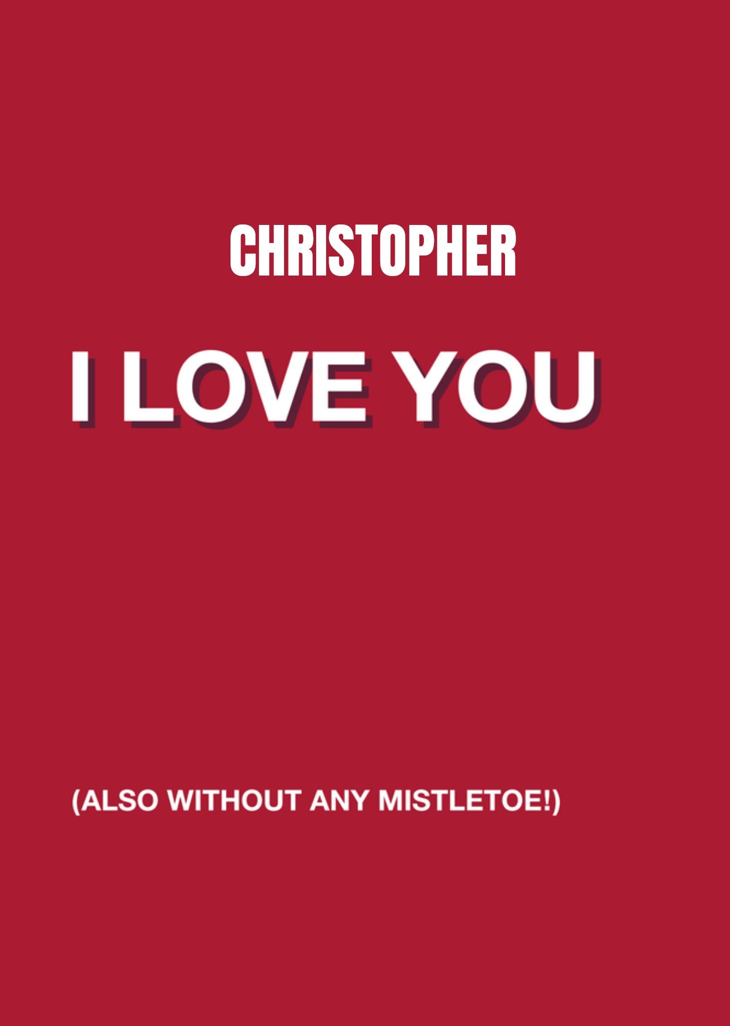 UK Greetinigs Kerstkaart Rood UK Greetings