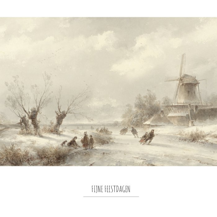 Greetz | Kerst | Kunst | Windmolen | Schaatsen