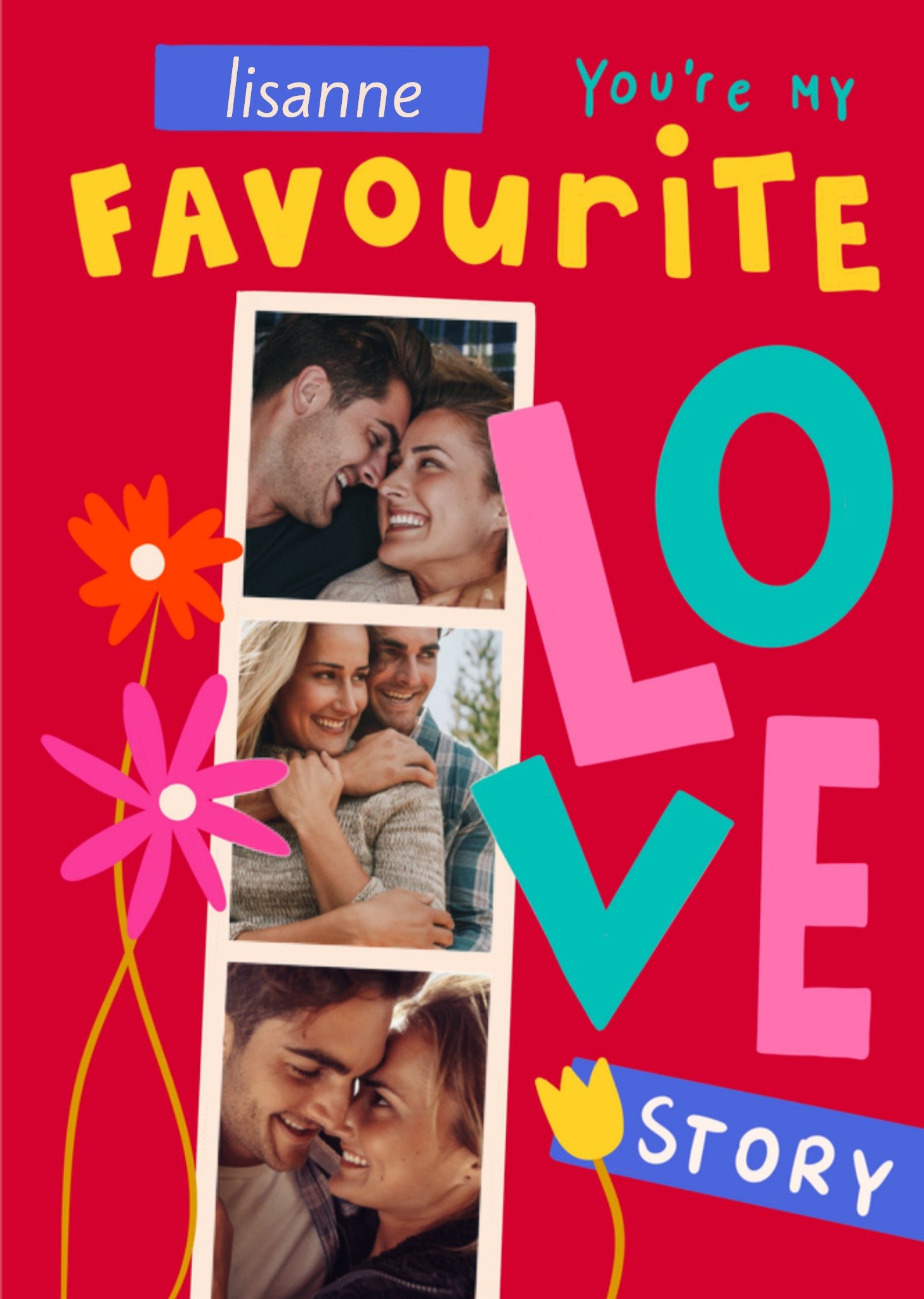Greetz Valentijnskaart My favourite love story Standard Card