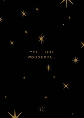 Zusss | Kerstkaart | Sterren | You look wonderful