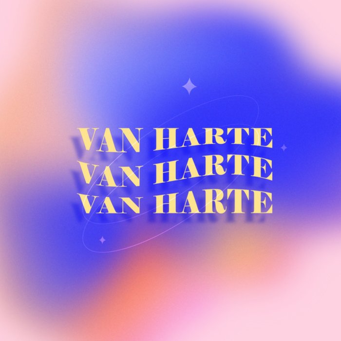 Greetz | Verjaardagskaart | Van harte