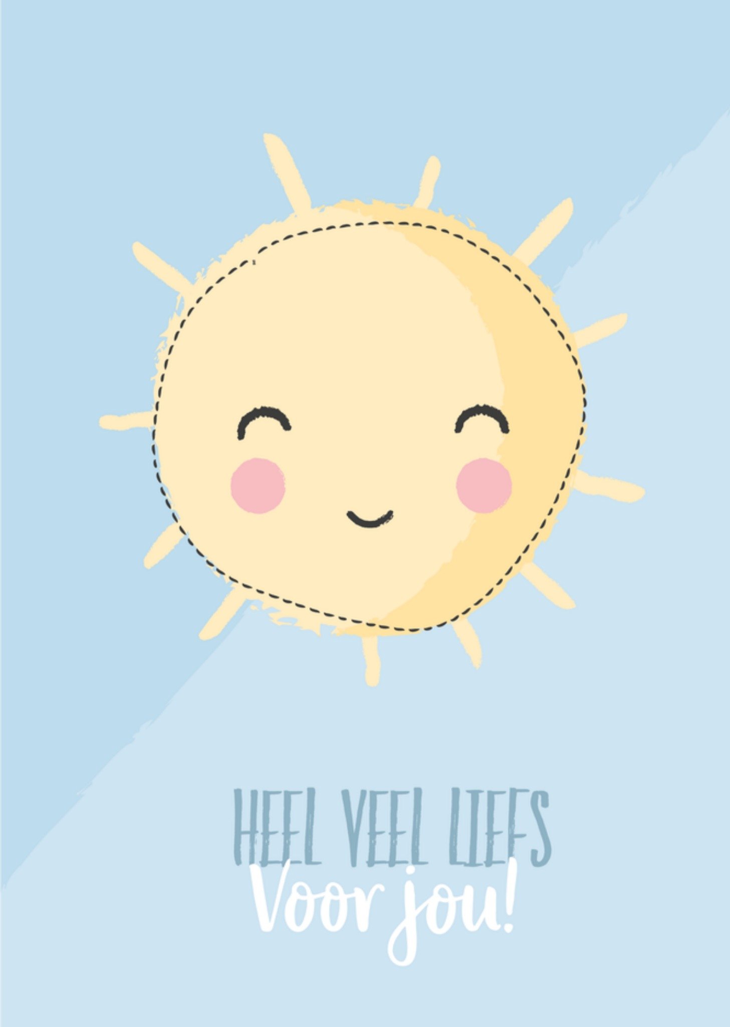 Zomaar kaart Zonnetje Kaart Tante Kaartje