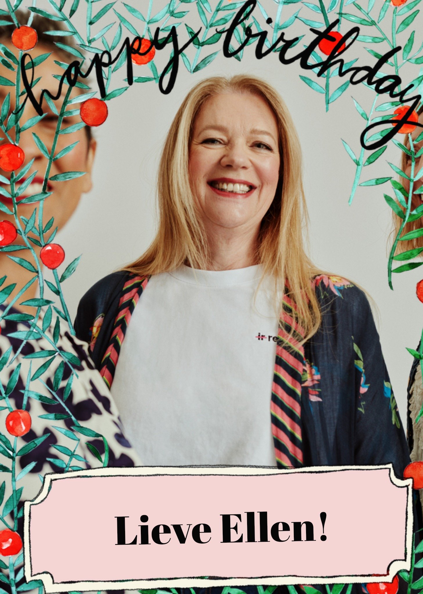 Marie Bodie Verjaardagskaart Behangetje Met foto Kaart Marie Bodié