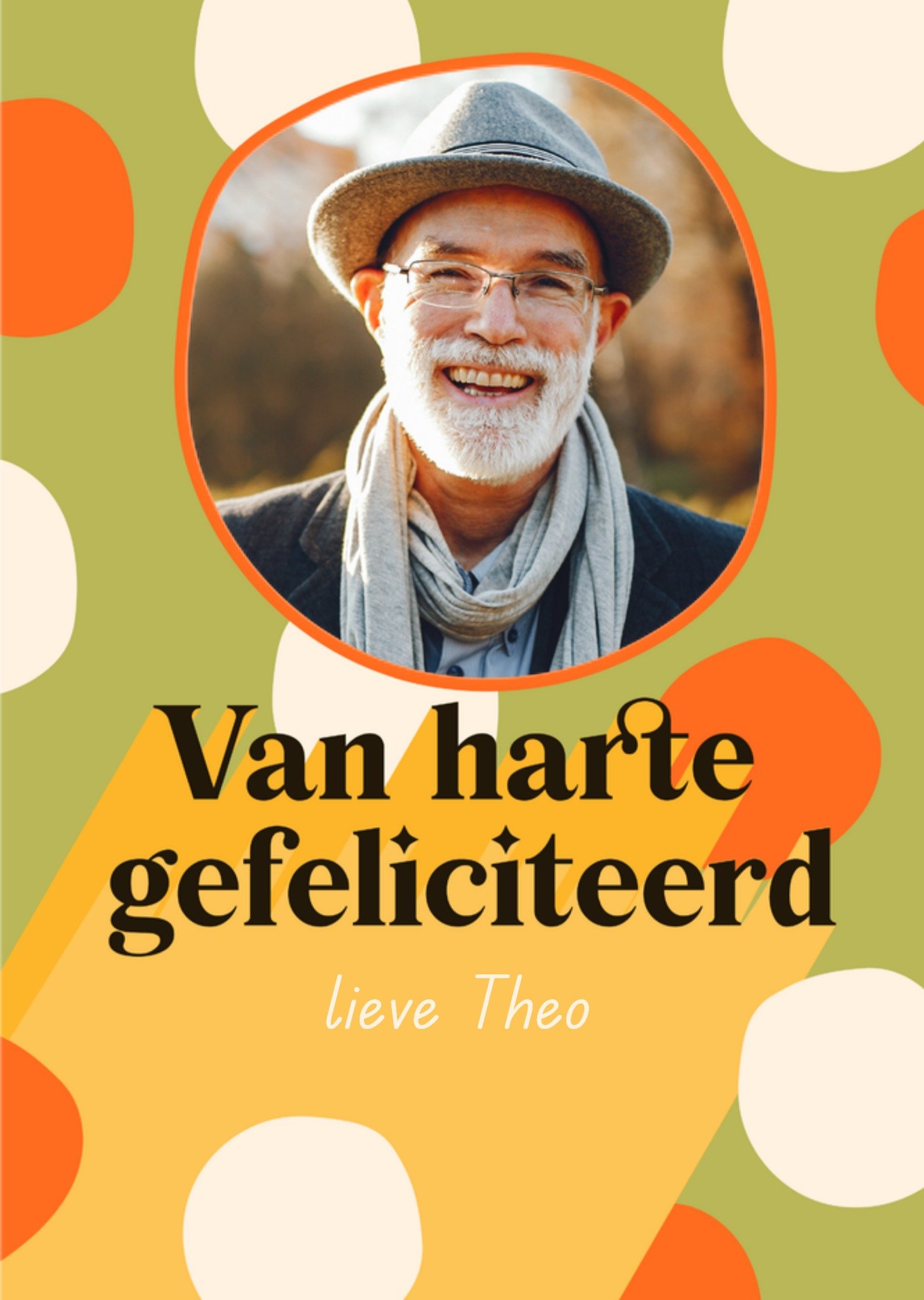 Greetz Verjaardagskaart Van harte gefeliciteerd Standard Card