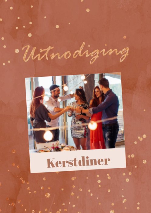 Greetz | Uitnodiging kerstdiner | fotokaart