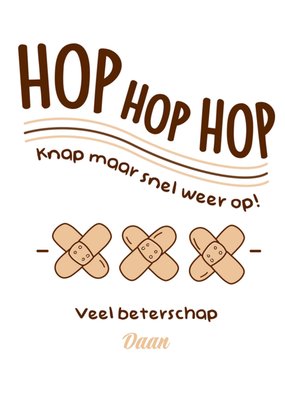 Liefs Jansje | Beterschapskaart | Hop Hop Hop