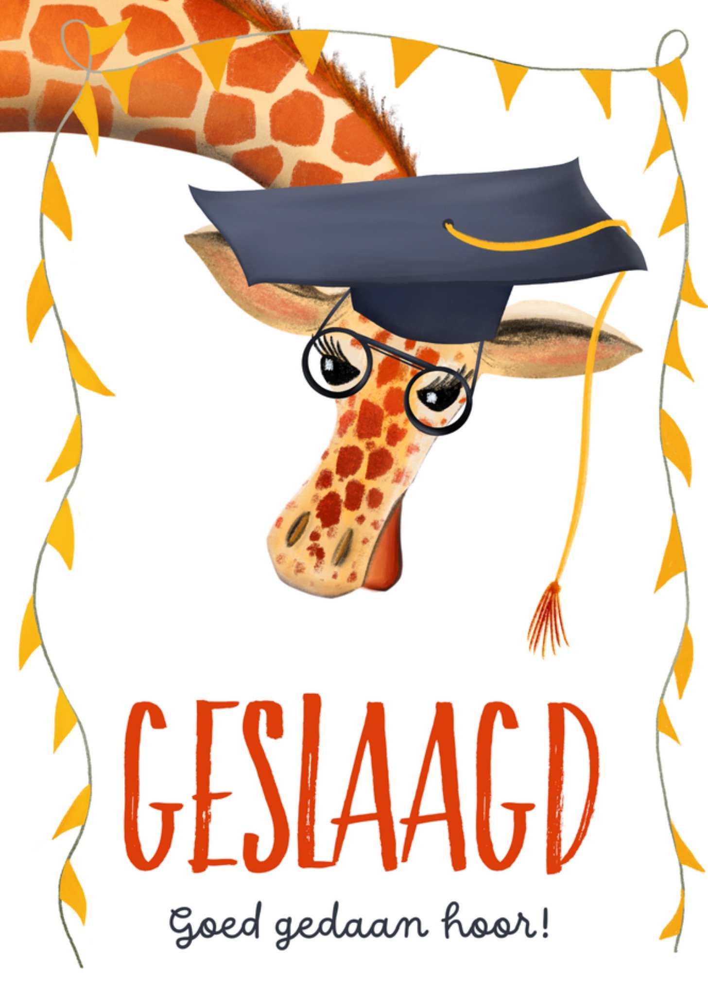 Geslaagdkaart Goed gedaan hoor Kaart Fishuals