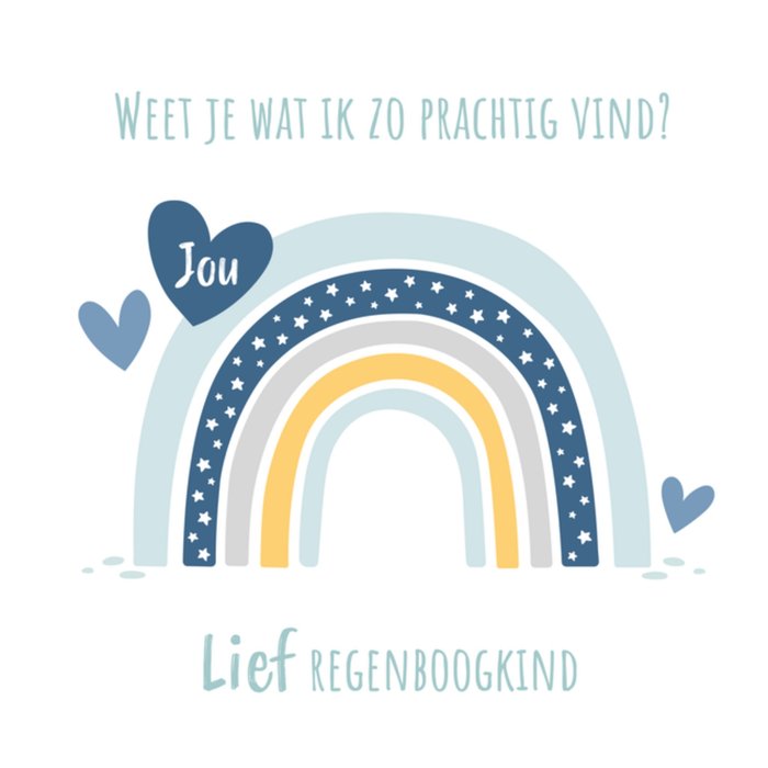 Geboorte kaartje | Kleine Vlindervoetjes | Regenboog kindje