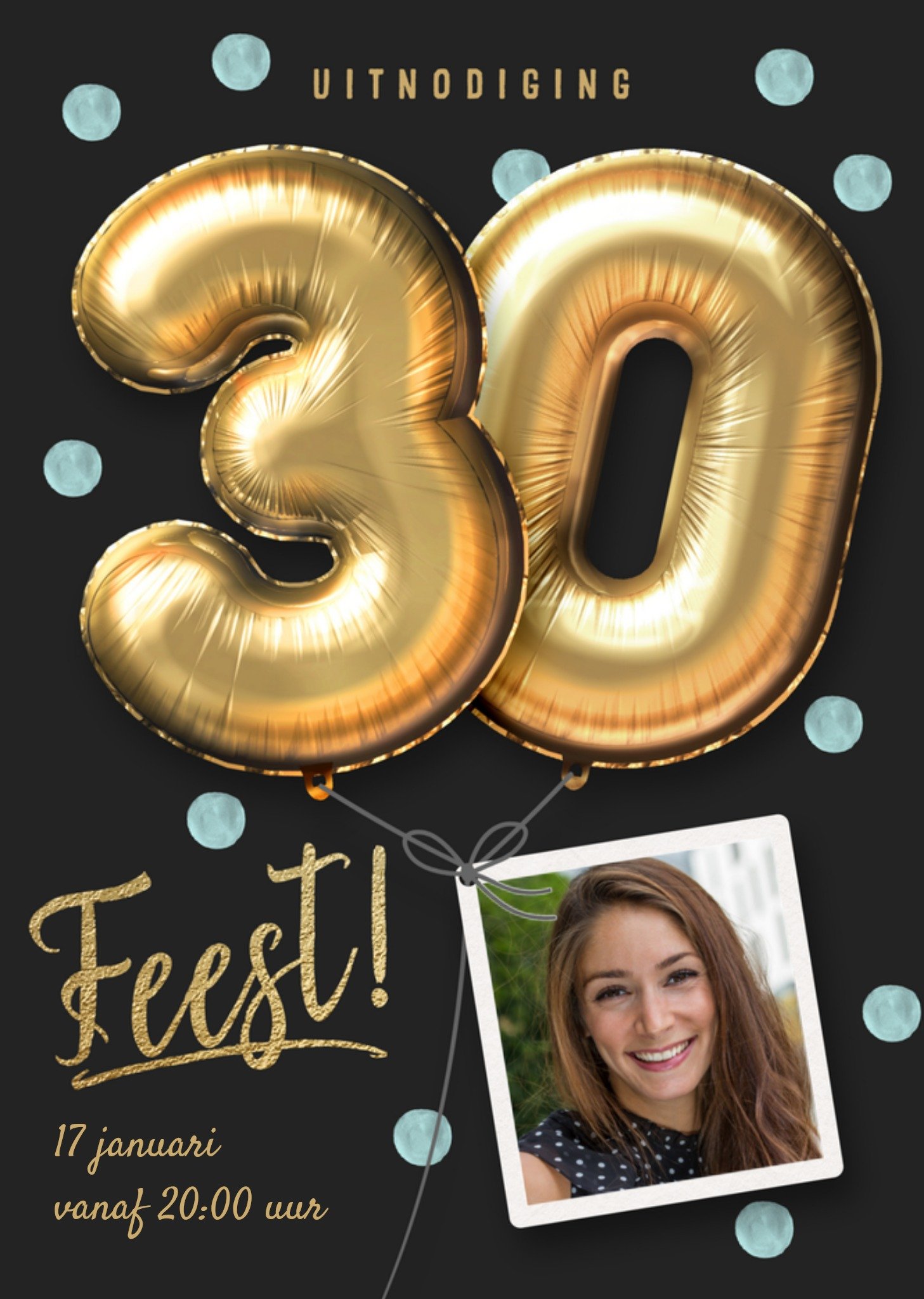 Luckz Uitnodiging Verjaardagsfeest 30 jaar Standard Card