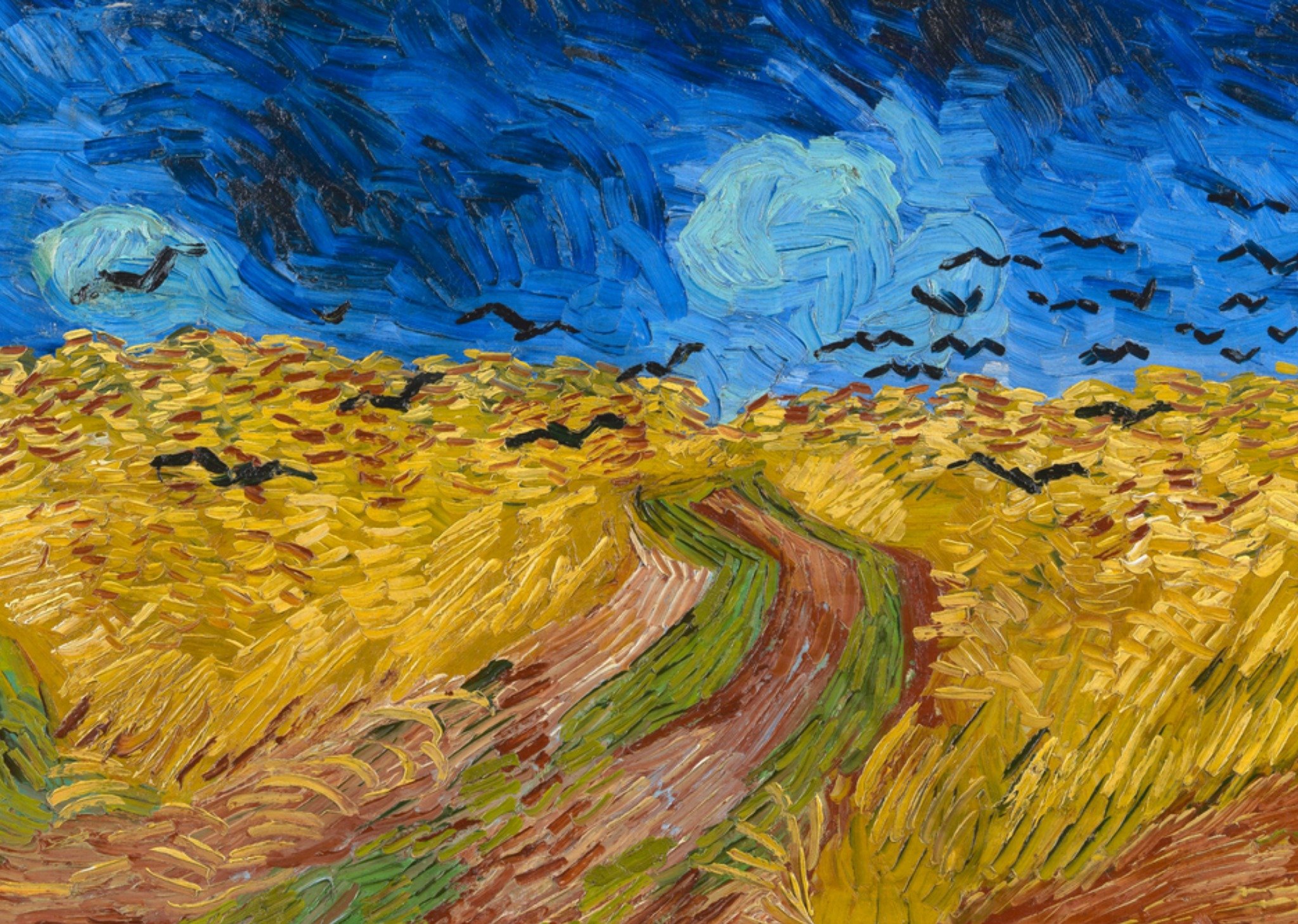 Kunstkaart Korenveld met Kraaien - Vincent van Gogh