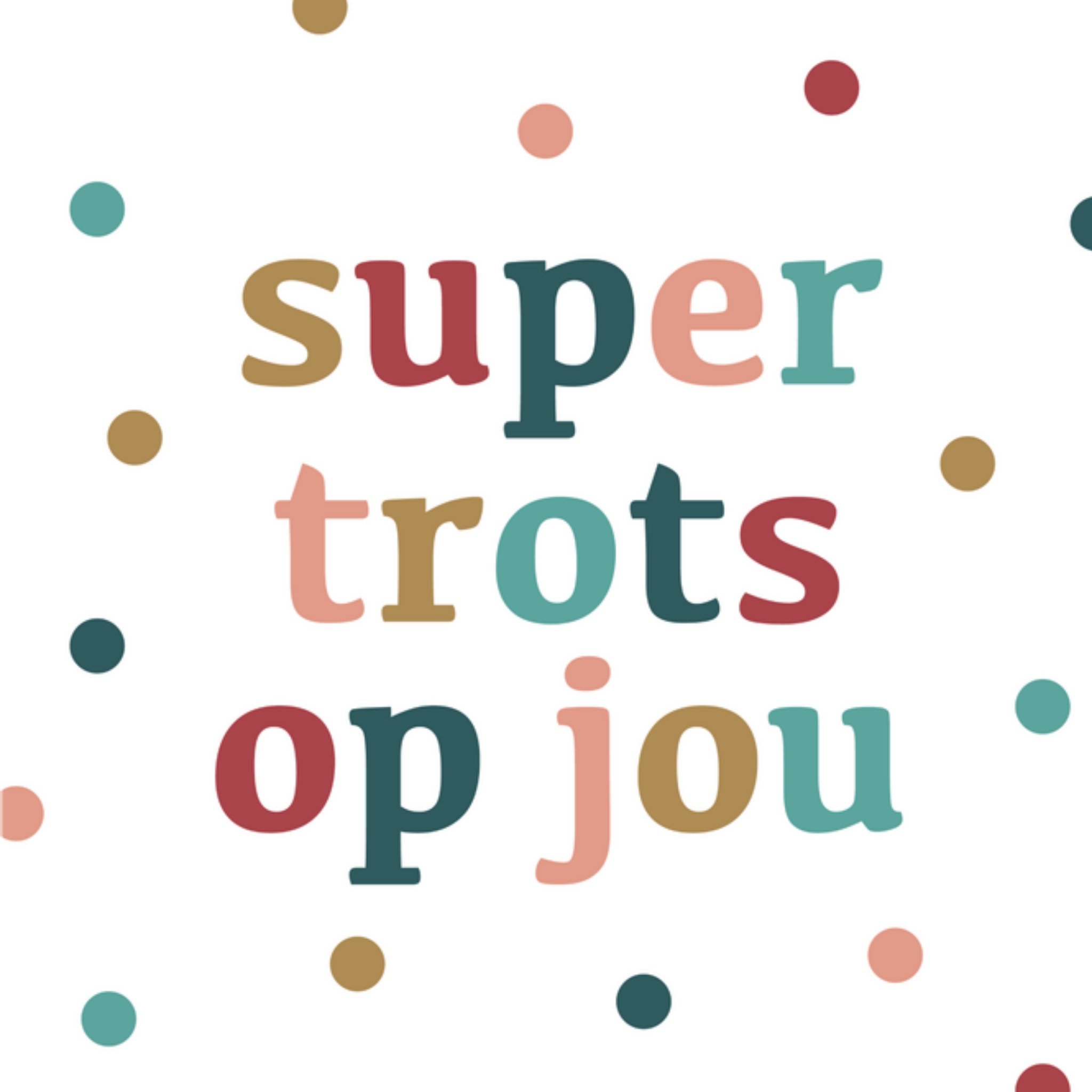 Papercute Geslaagdkaart Super trots op jou Vierkant