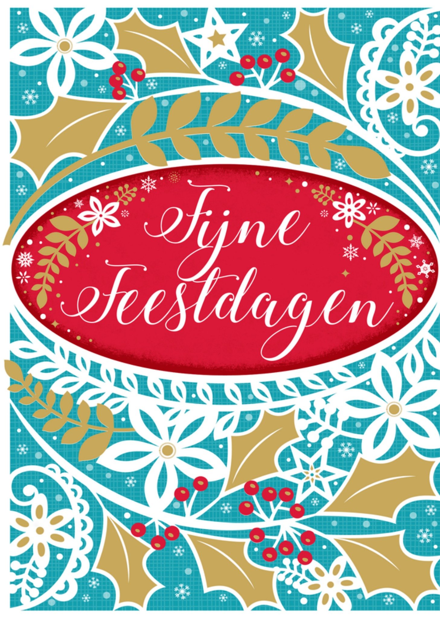 Nieuwjaarskaart Fijne feestdagen Kaart Paperclip