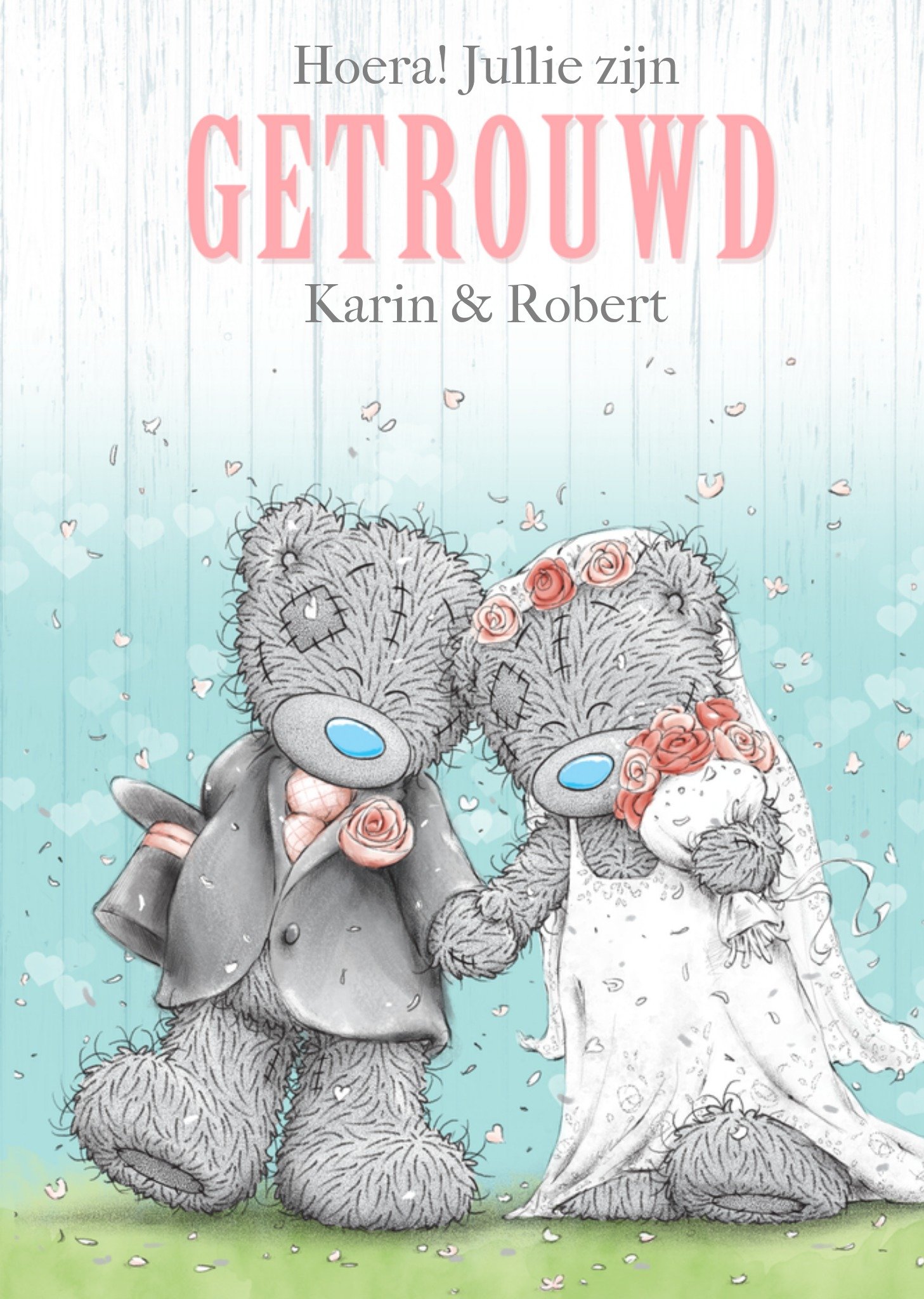 Huwelijkskaart Tatty Teddy Getrouwd Kaart Me to You