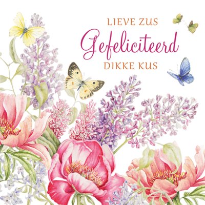 Janneke Brinkman | Verjaardagskaart | Lieve Zus