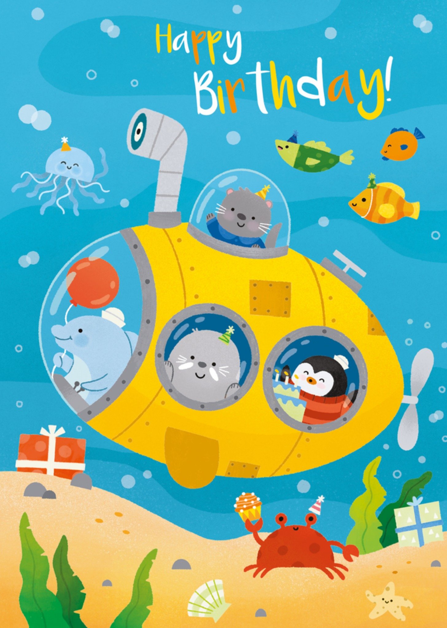 Abacus Verjaardagskaart onderwater avontuur Kaart Abacus Cards