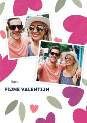Hartjes Patroon Foto Upload Valentijn Kaart