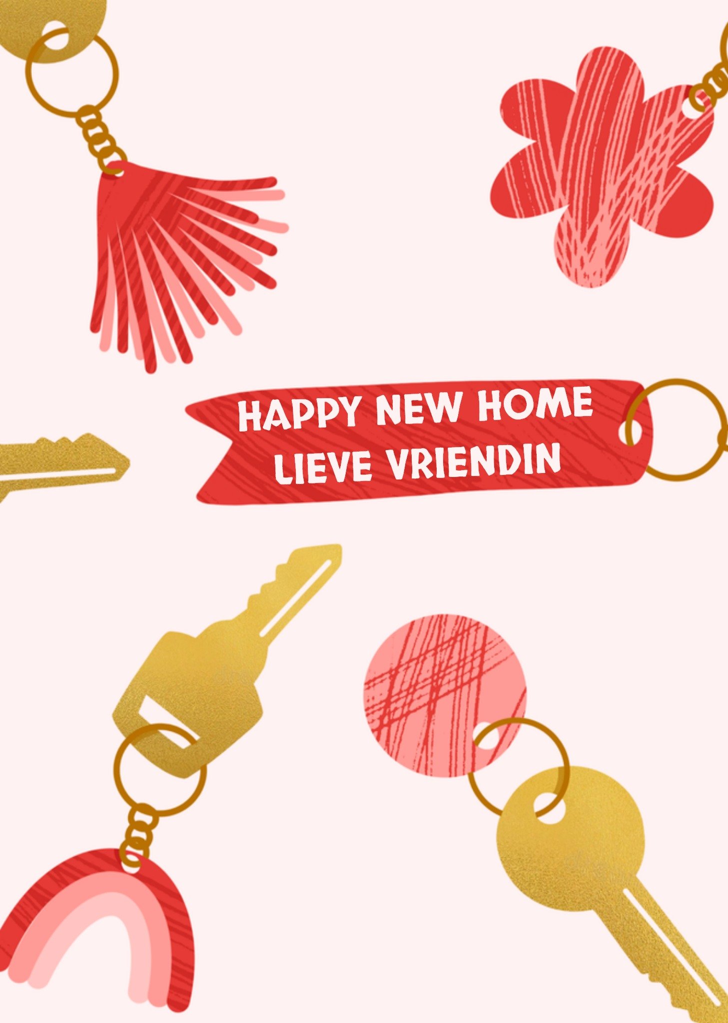 Nieuwe woning kaart Sleutels Kaart Greetz