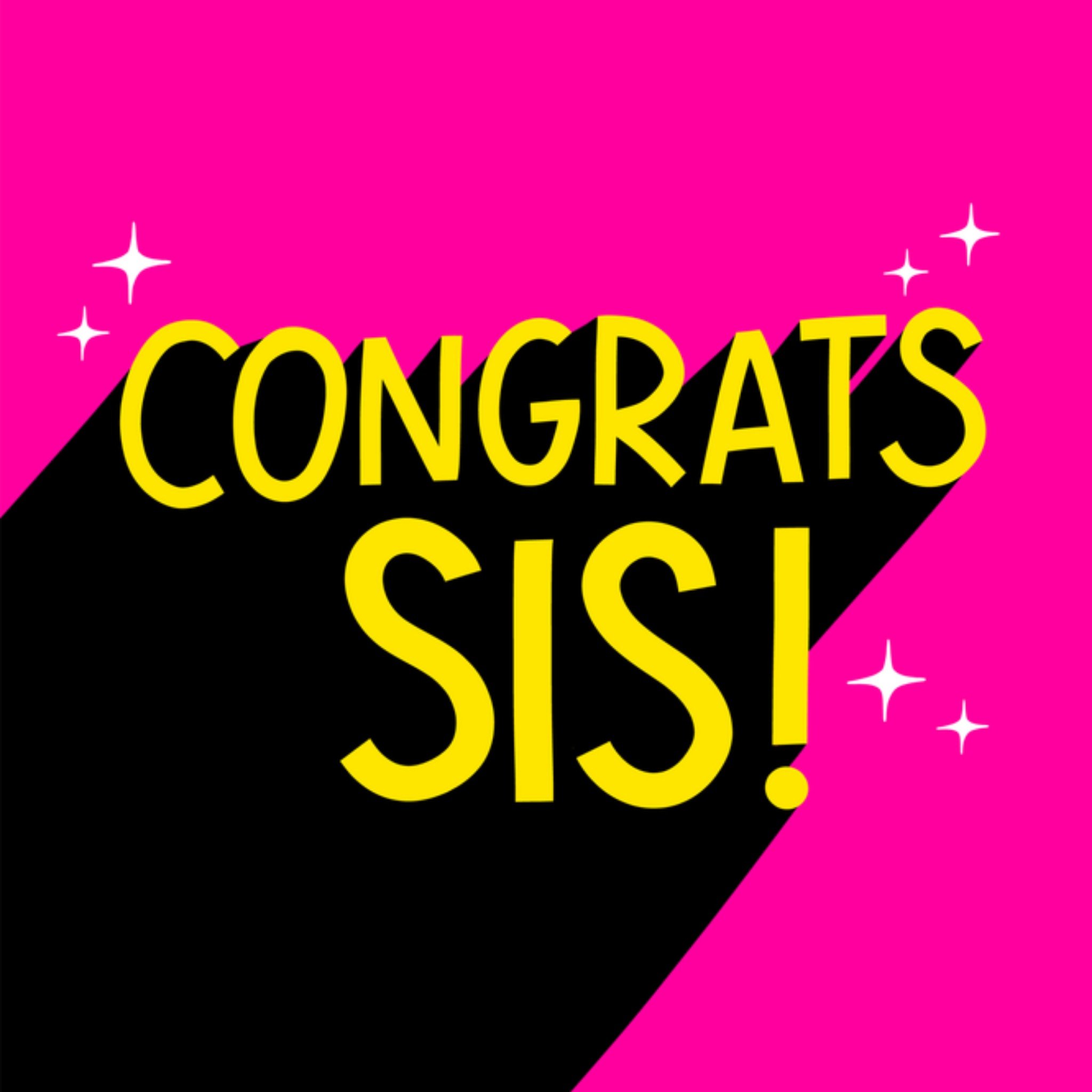 Greetz Verjaardagskaart sis roze Vierkant