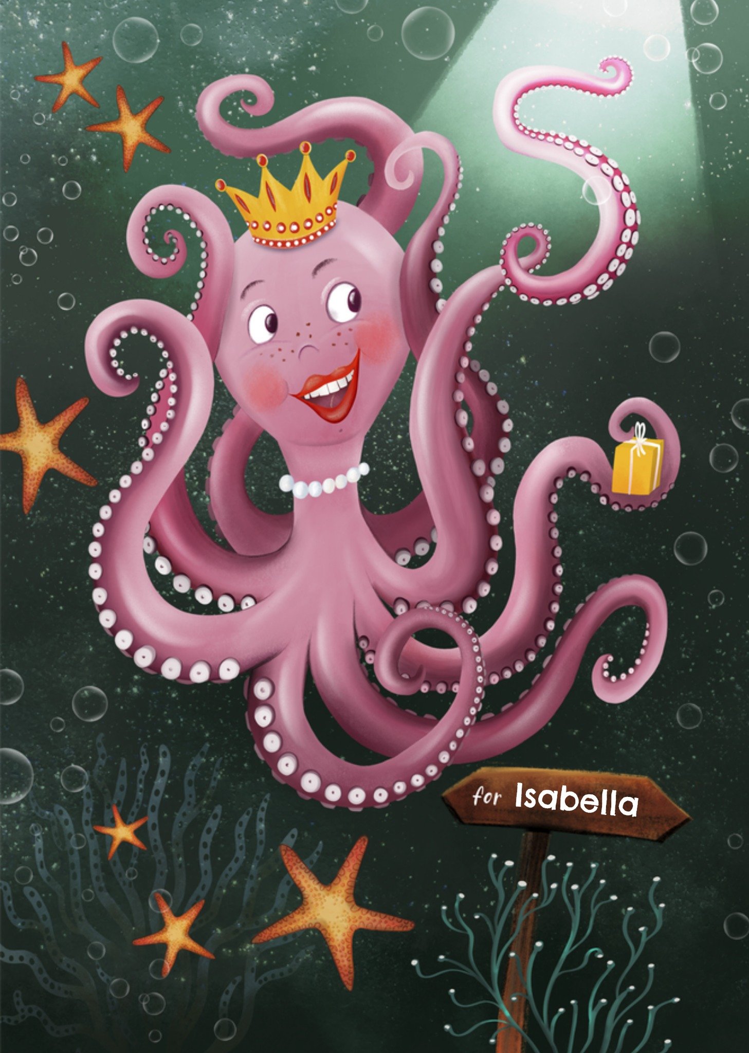 Patricia Hooning Verjaardagskaart Prinses 5 Kaart Fishuals