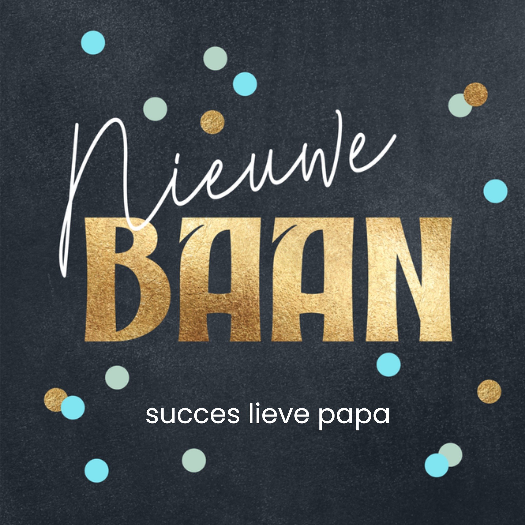 Nieuwe baan kaart papa Vierkante Kaart Luckz
