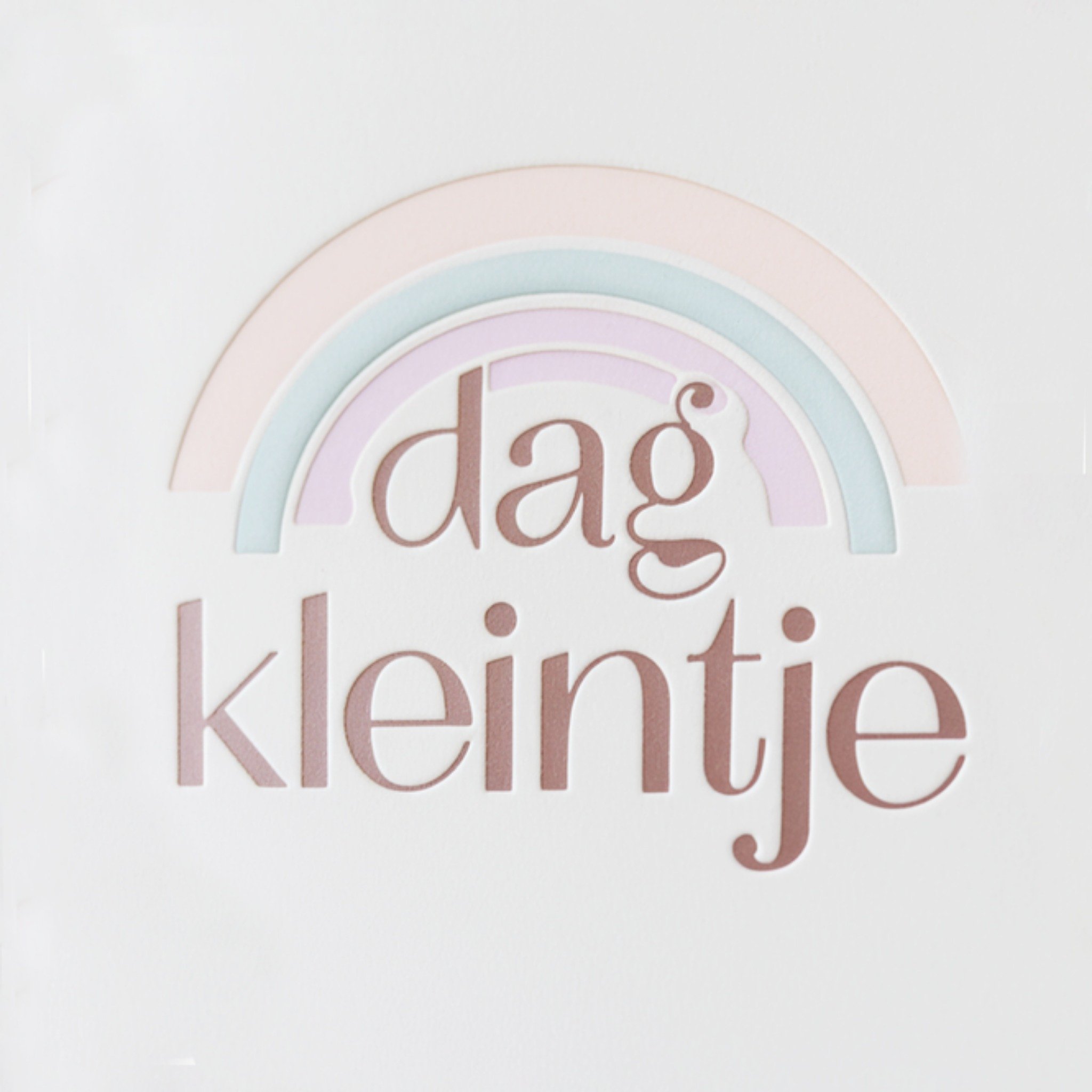 Greetz Geboortekaart Dag kleintje Vierkant