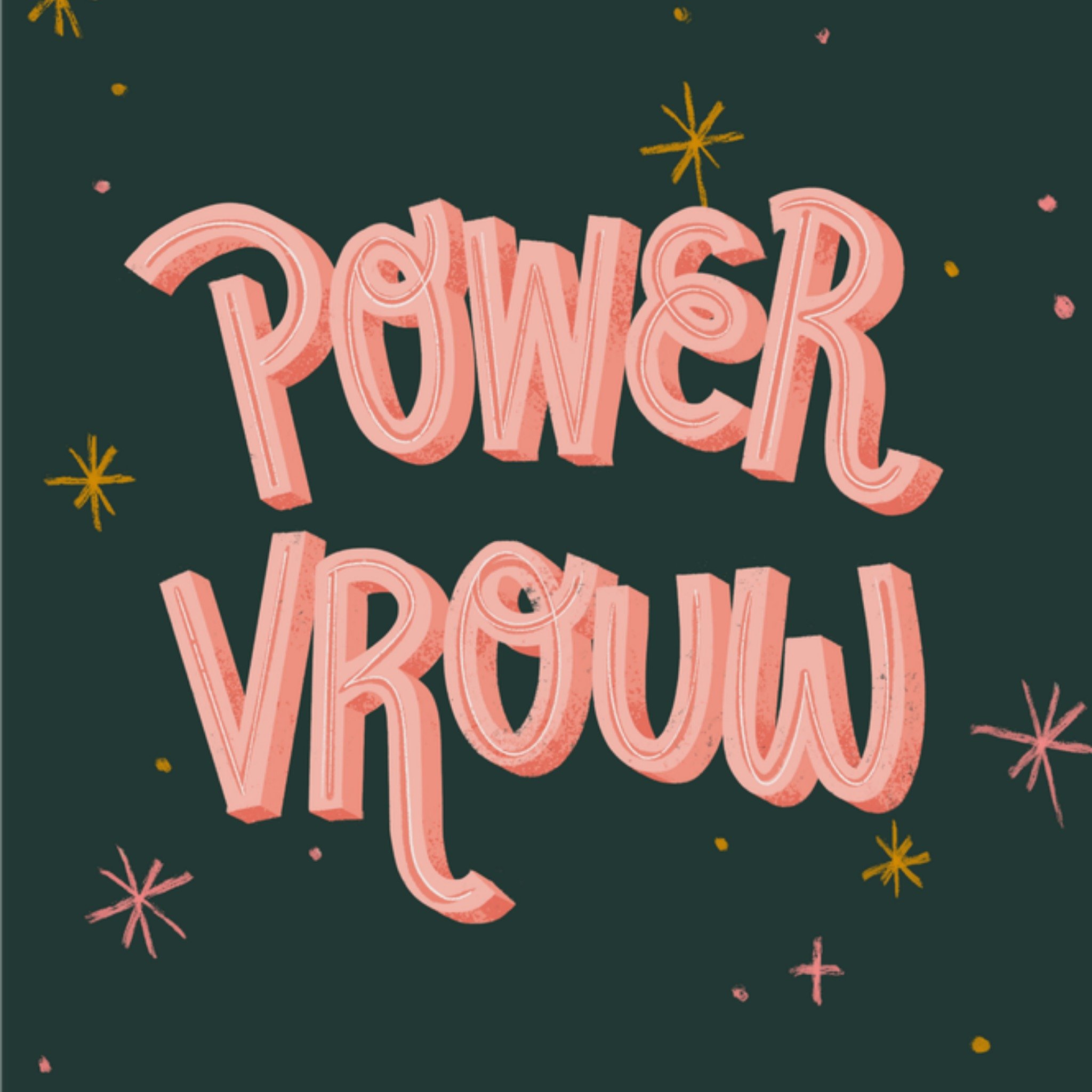 Greetz Internationale Vrouwendag Power Vrouw Vierkant