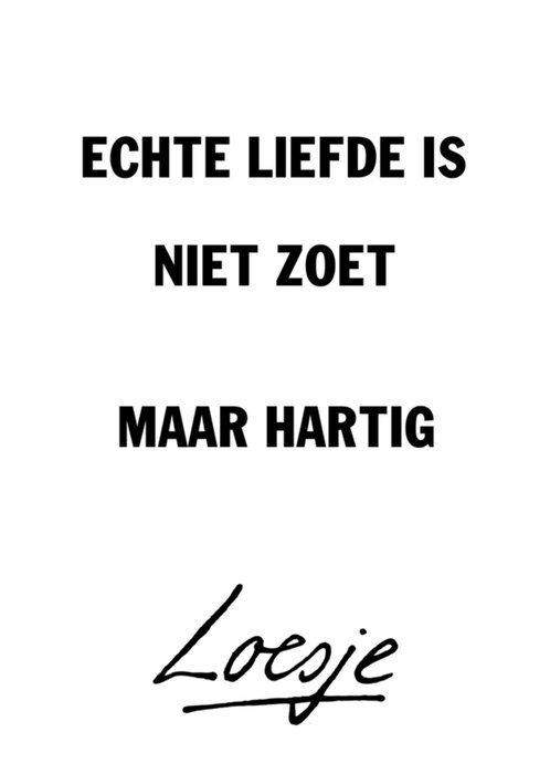 Loesje | Huwelijkskaart | hartig | zoet