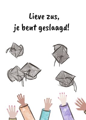 Greetz | Geslaagd kaart | illustratie