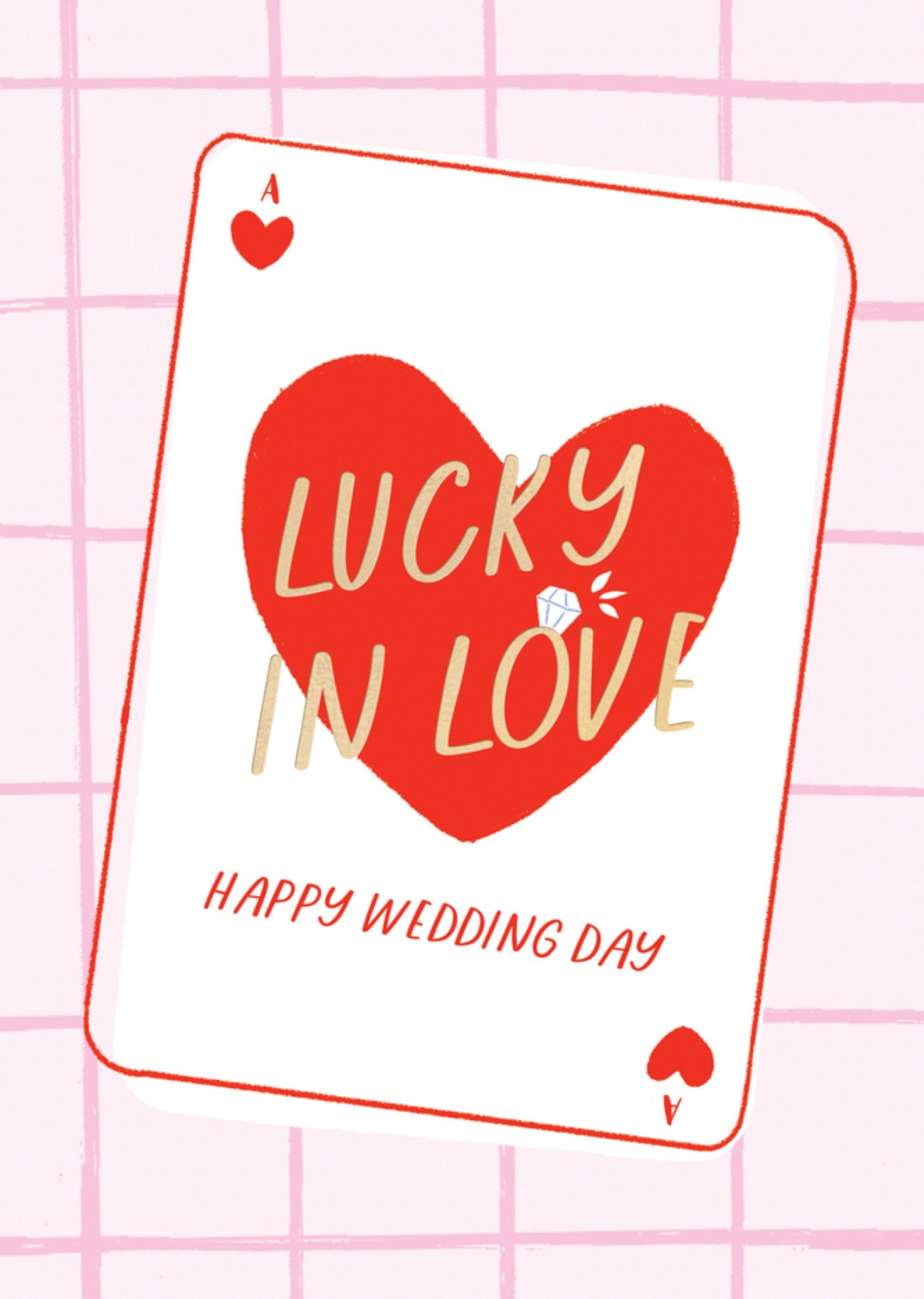 Huwelijkskaart Lucky in love Kaart TMS