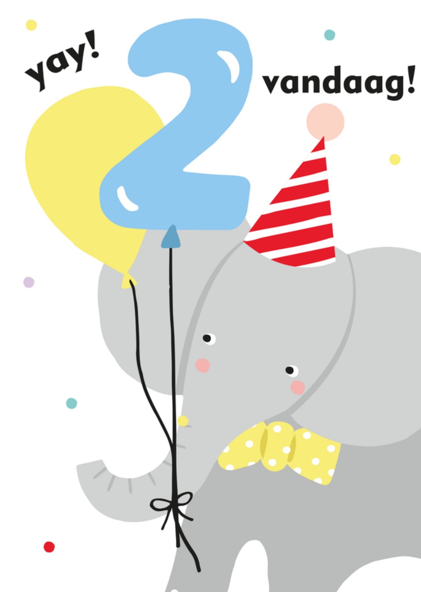 Greetz Verjaardag Olifant 2 Standard Card