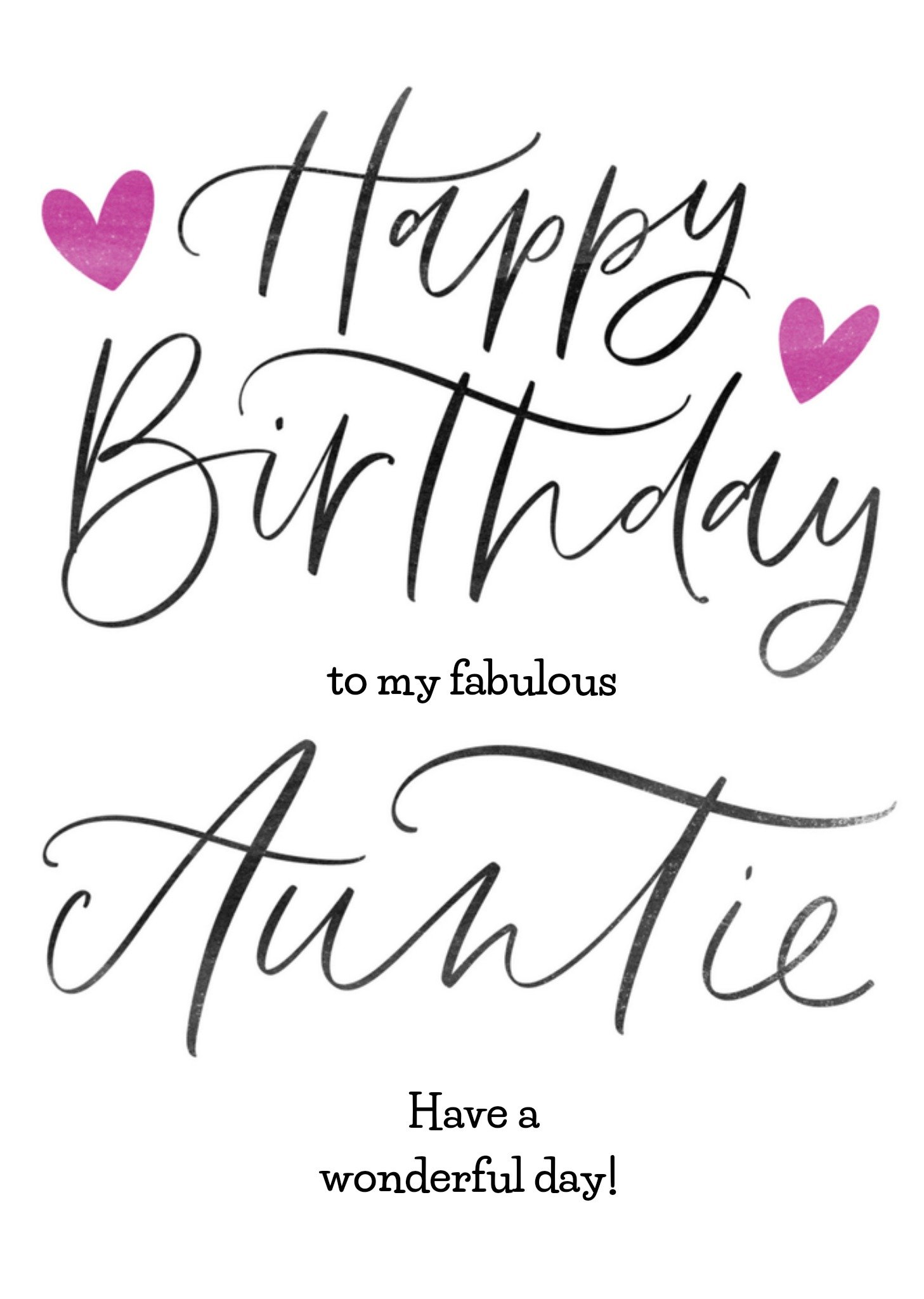 Letters by Julia Verjaardagskaart tante Kaart Letters By Julia