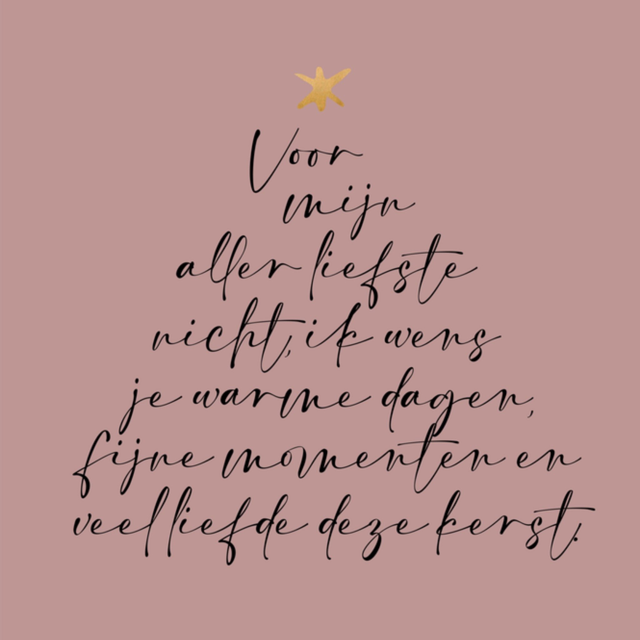 Greetz Kerstkaart Nicht Poem Vierkant