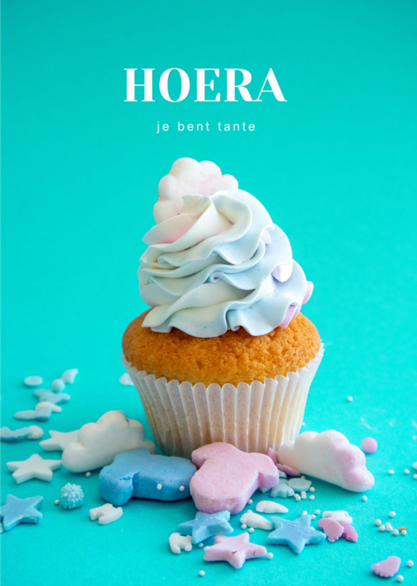 Geboortekaart Tante Kaart Photoflash