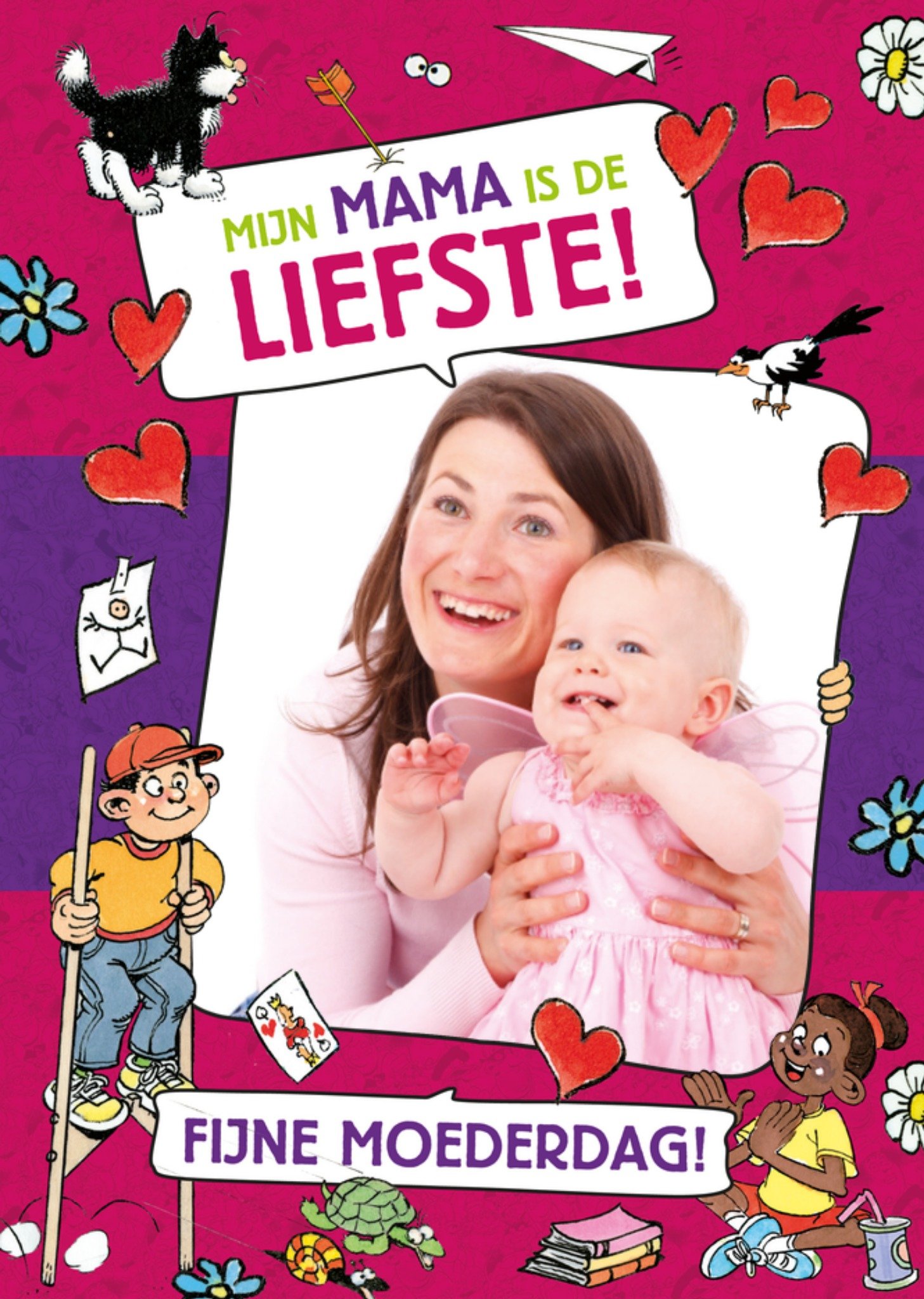 Junior Moederdagkaart fotokaart Kaart Jan van Haasteren
