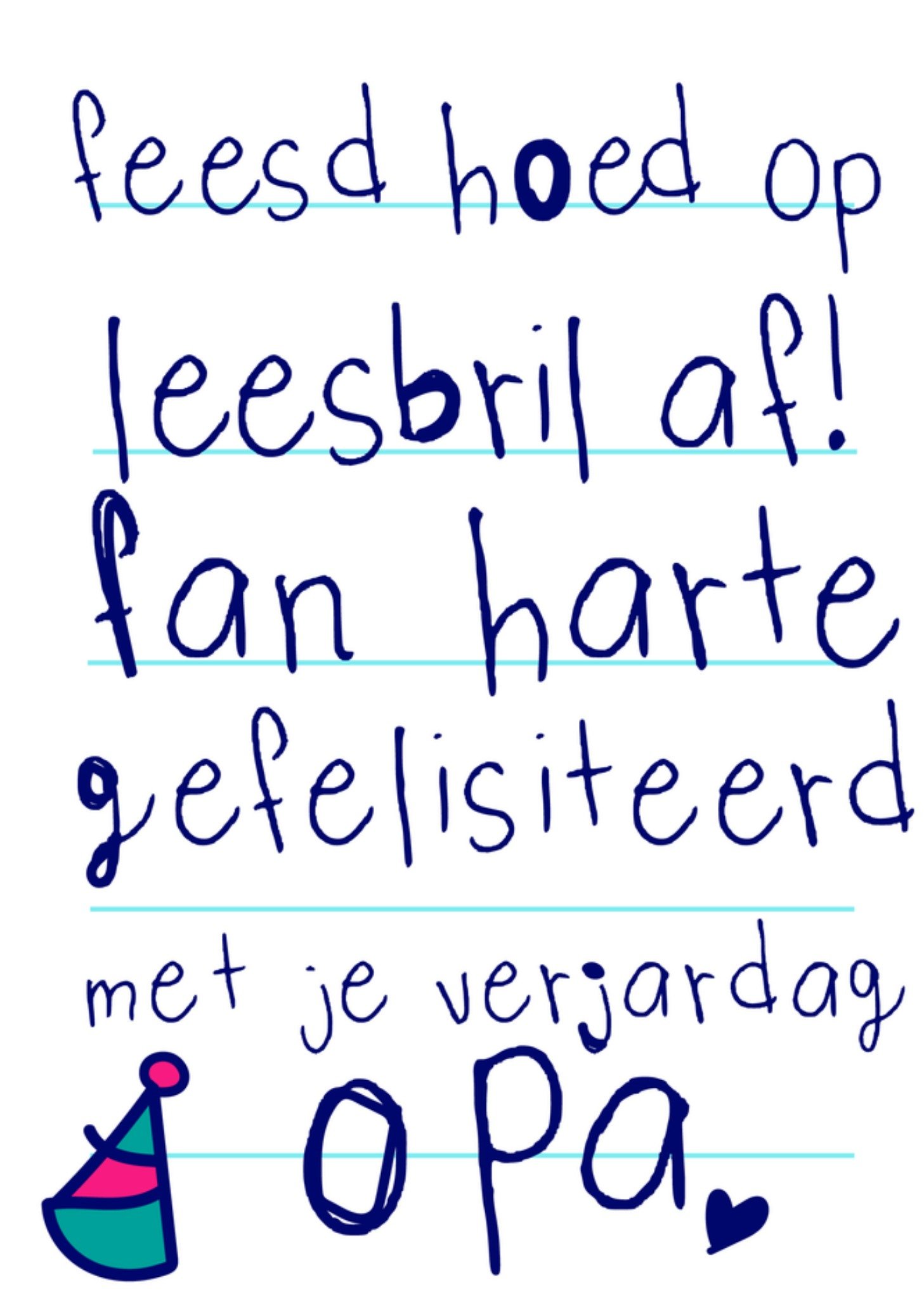 Verjaardagskaart Kinderbrief Opa Kaart Liefs Jansje