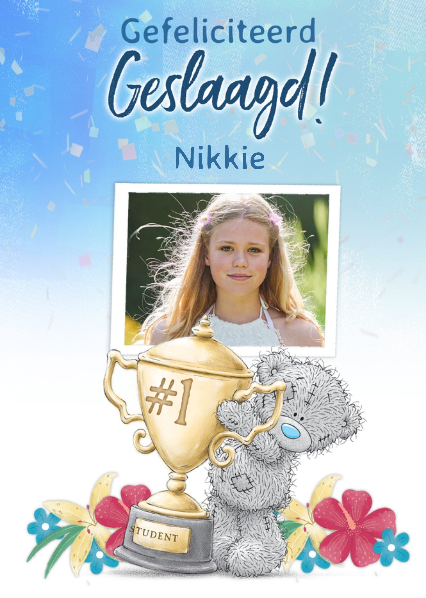 Geslaagd kaart Tatty Teddy Met foto Kaart Me to You