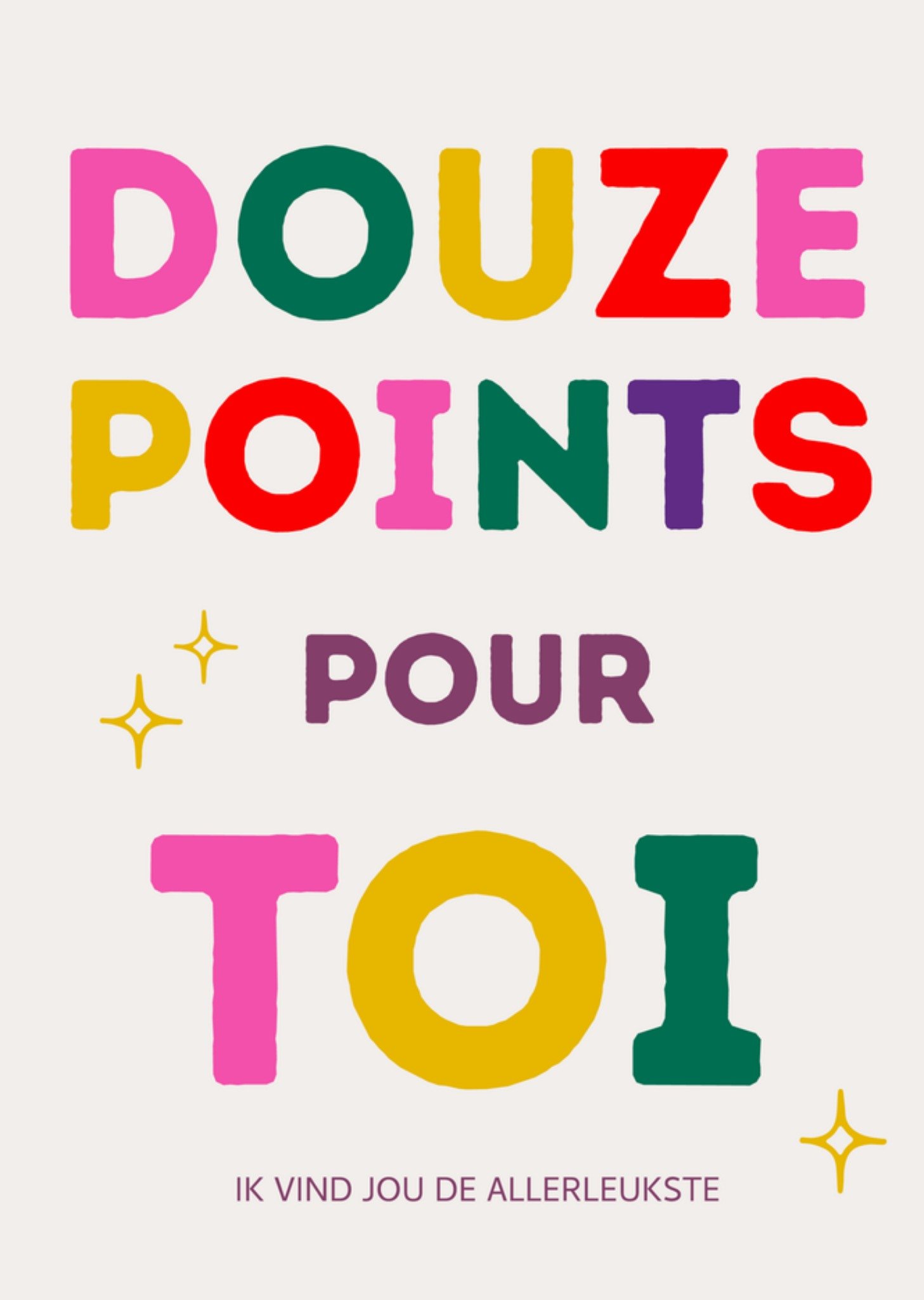 Greetz Songfestival douze points Standard Card