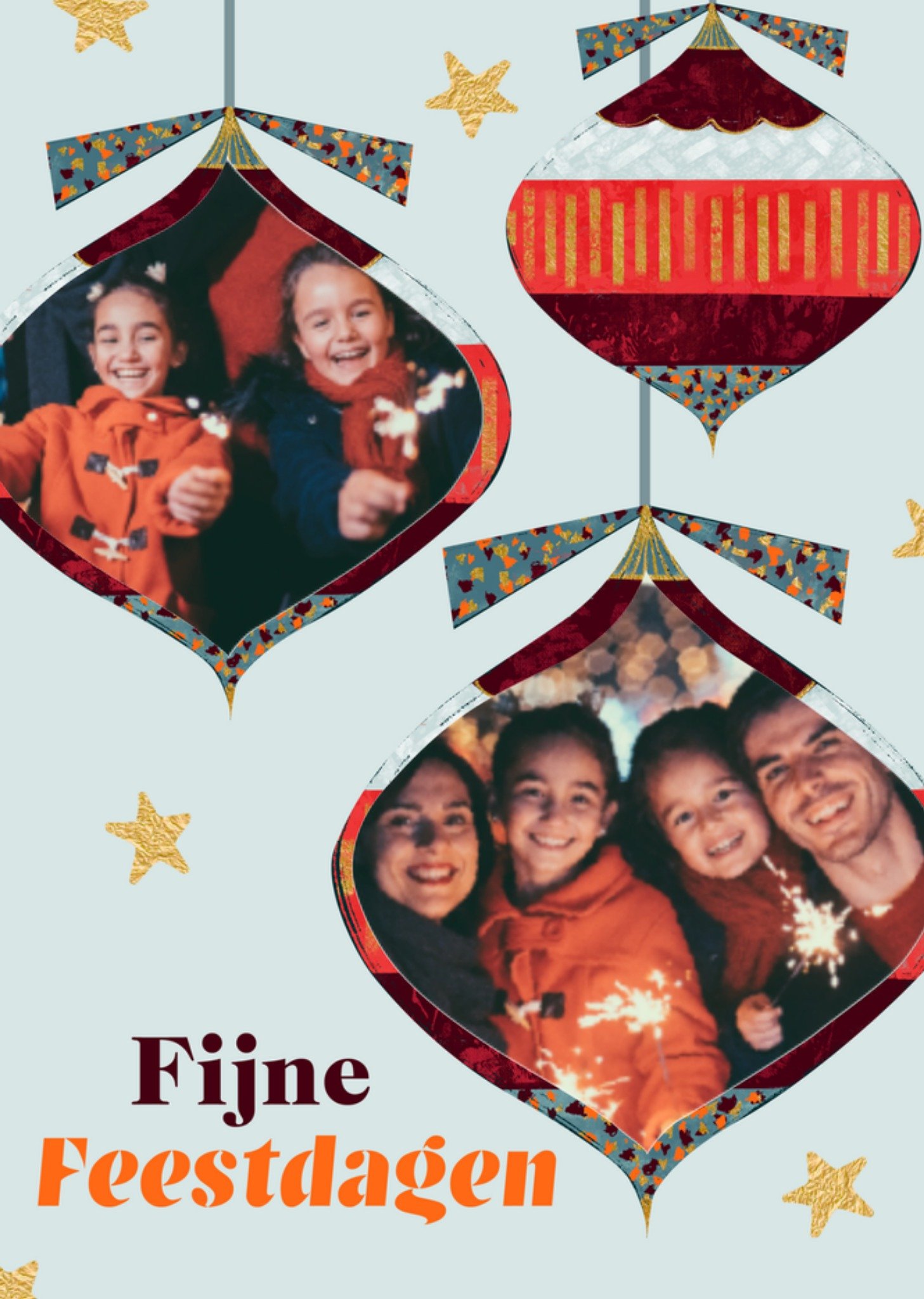 Greetz Kerstkaart met foto Standard Card