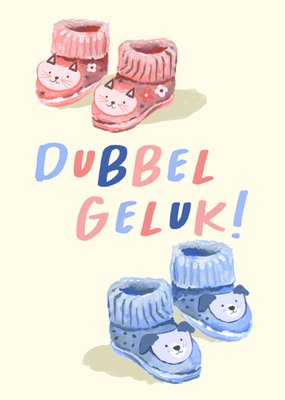 Drunk Girl Designs | Geboortekaart | Tweeling | Dubbel Geluk