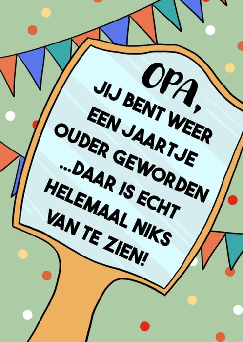 Greetz | Verjaardagskaart | Spiegel | Opa