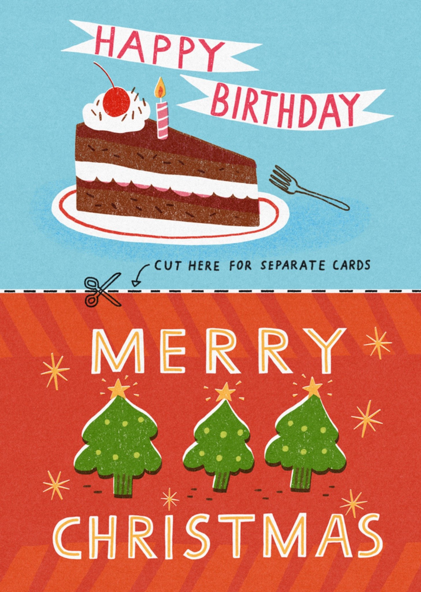 The London Studio Verjaardagskaart Happy Birthday Merry Christmas Kaart Greetz