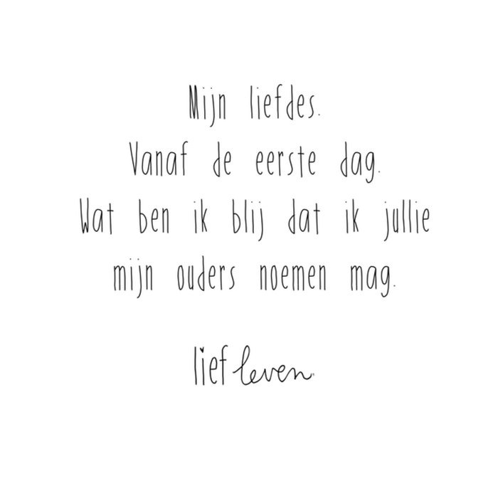 Lief Leven | Valentijnskaart | Ouders