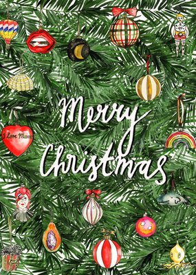 Kerstkaart | Marie Bodie | Kerstboom